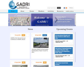 ホームページ実績：WEBサイト実績に「京都大学 防災研究所 GADRI」さまを追加しました